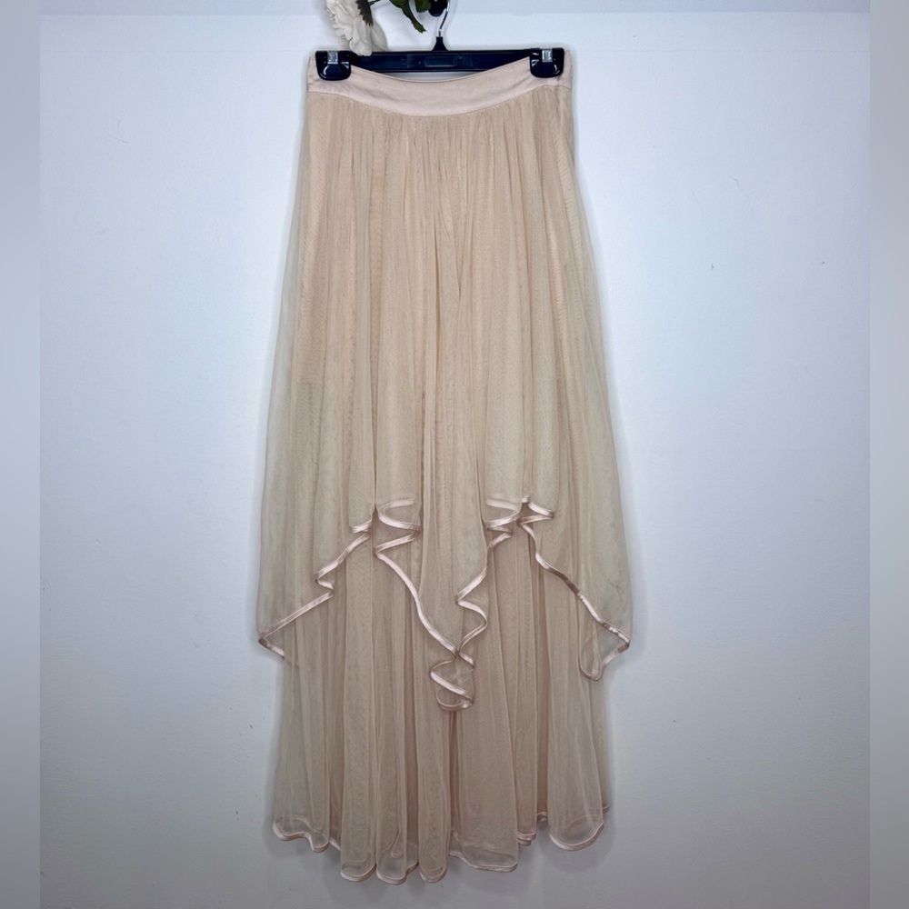 Free People ‘Keep Me’ Tulle Maxi Skirt in Shell - Picture 4 of 13